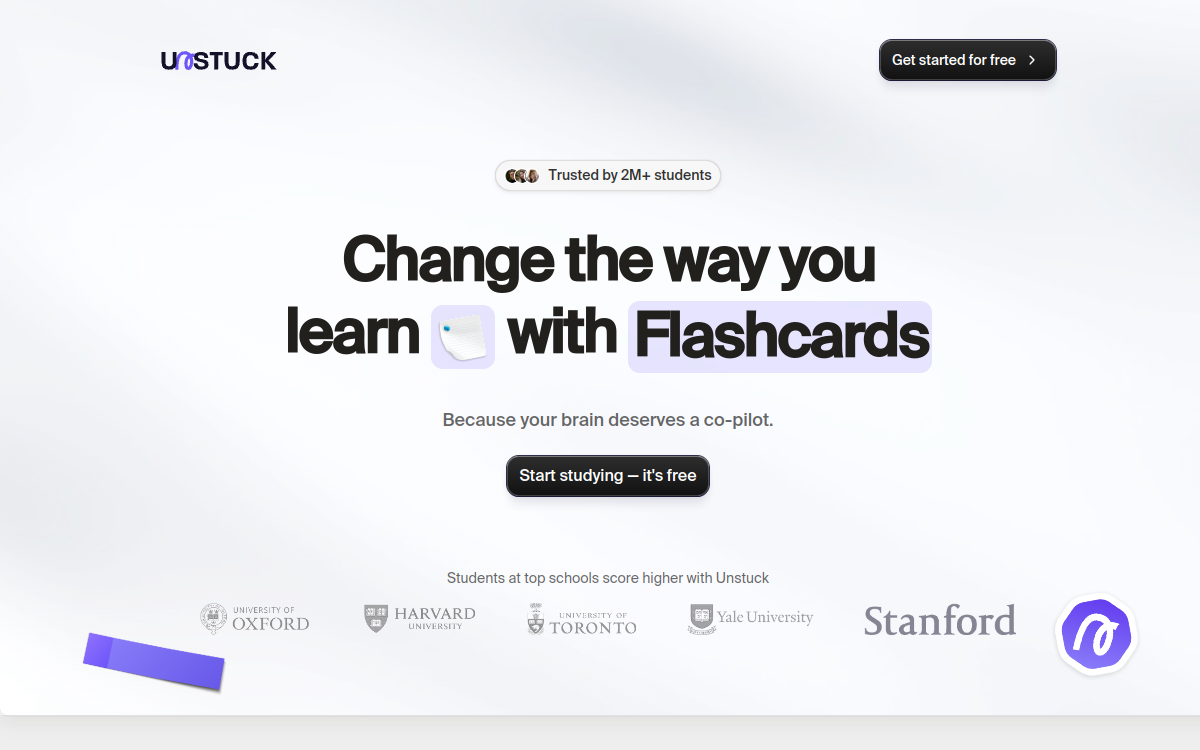 Screenshot di Unstuck Study