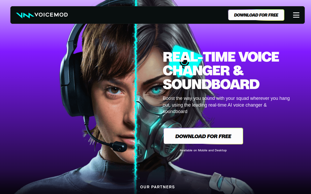 Screenshot di Voicemod