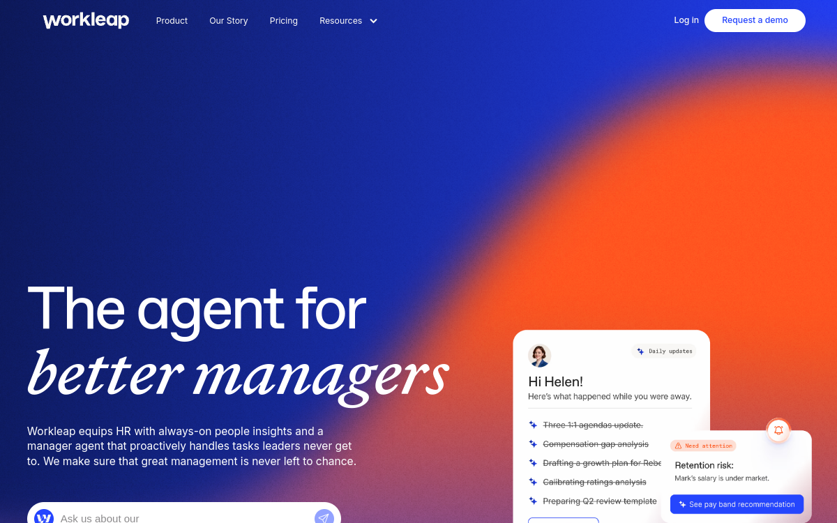 Screenshot di Workleap