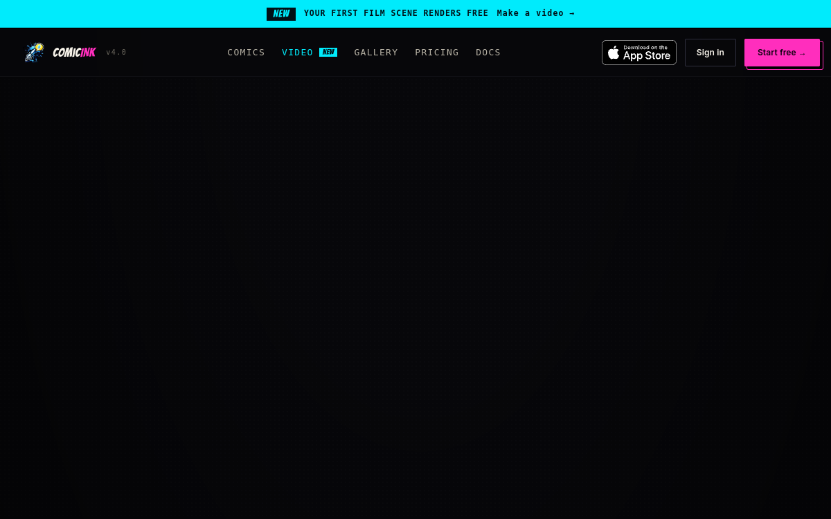 Screenshot di ComicInk AI
