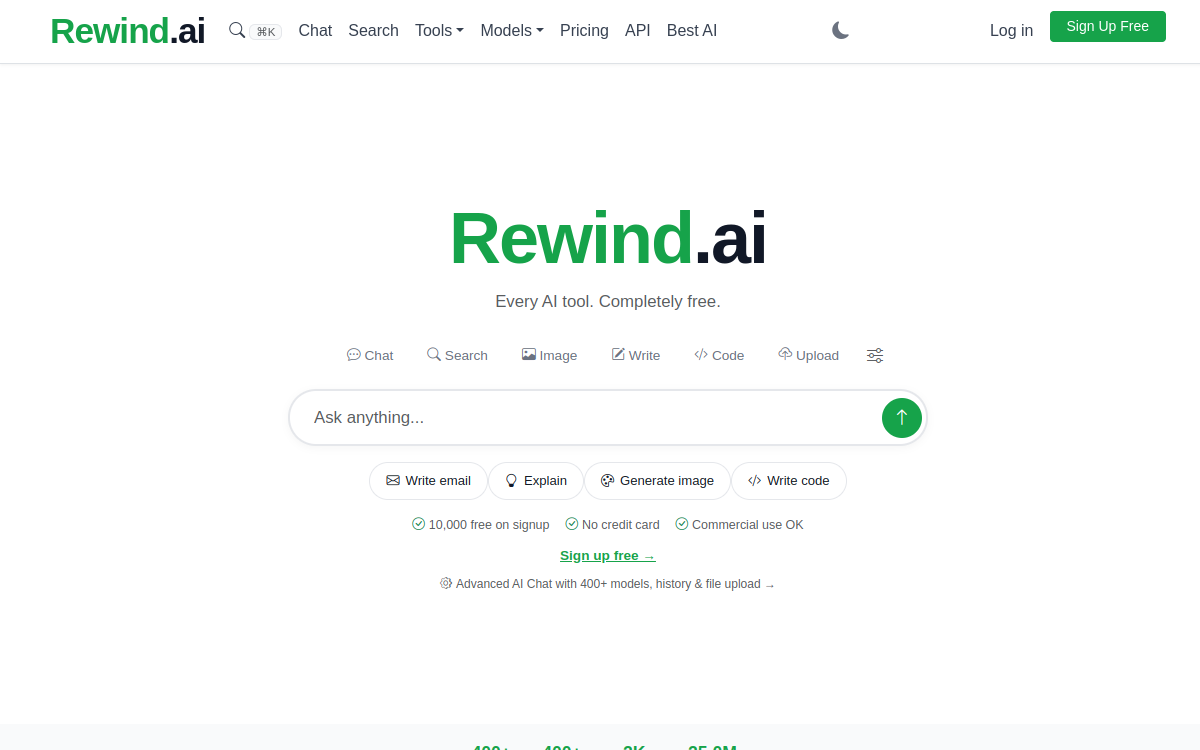 Screenshot di Rewind AI