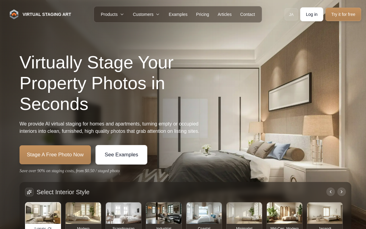 Screenshot di VirtualStaging.art