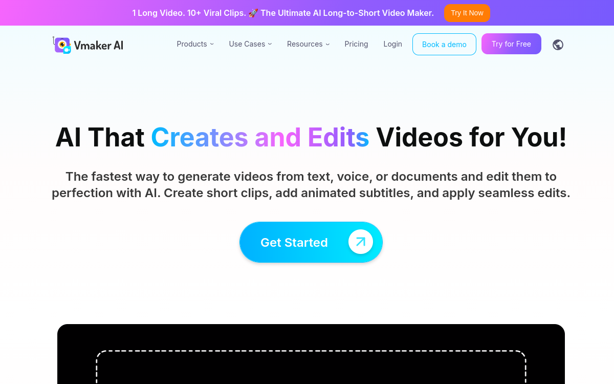 Screenshot di Vmaker AI
