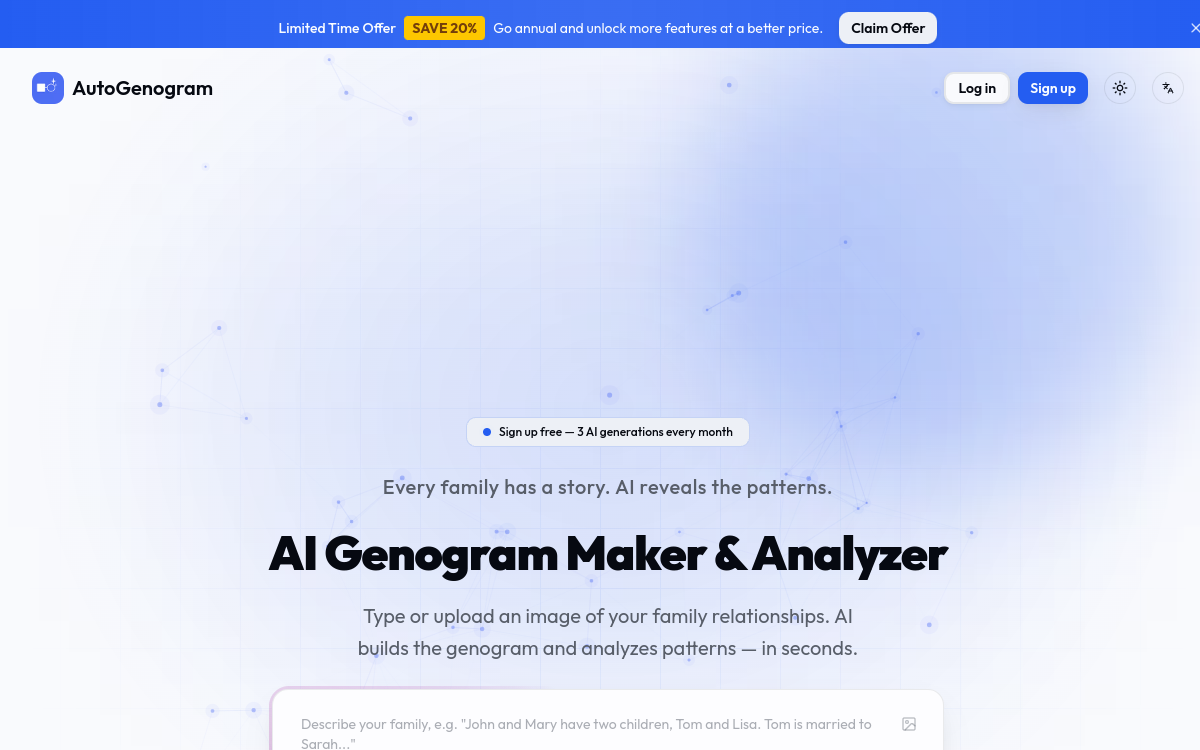 Screenshot di AutoGenogram