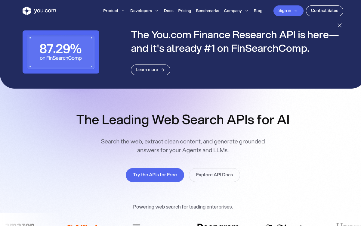 Screenshot di You.com