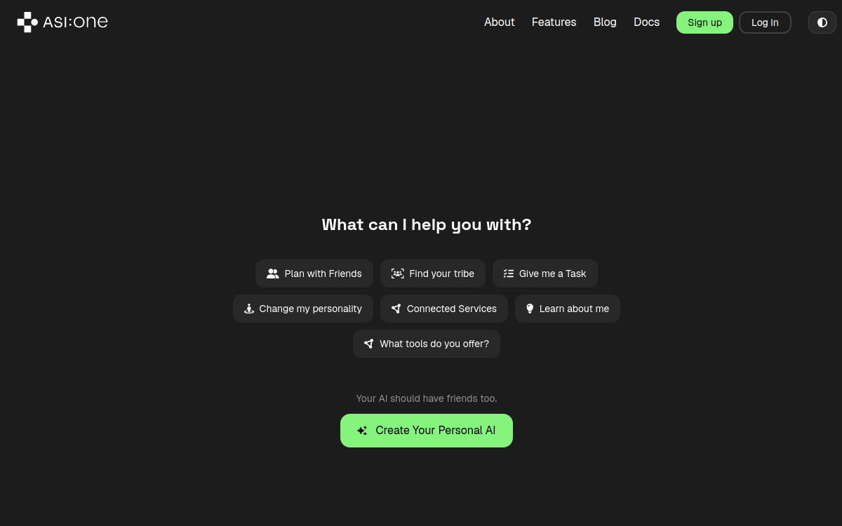 Screenshot di ASI:One