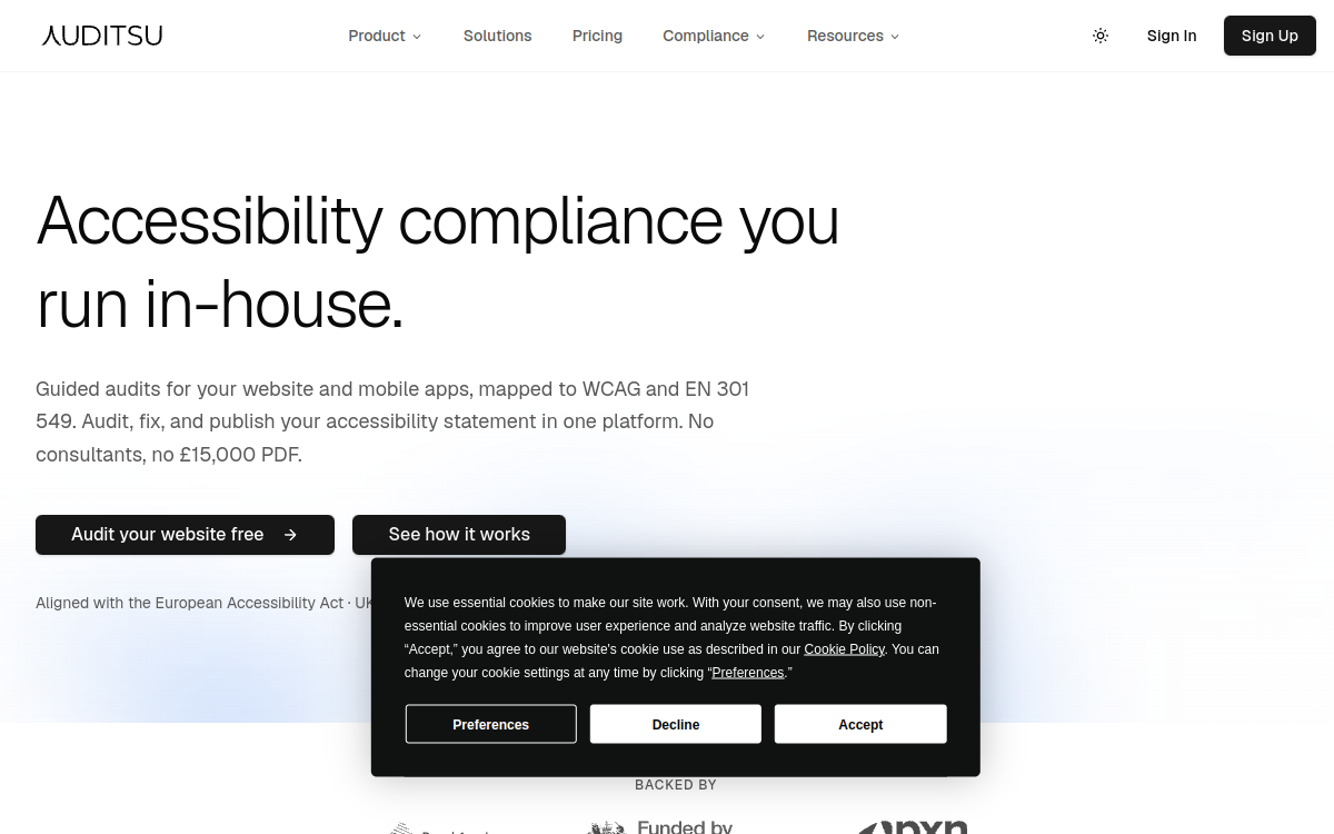 Screenshot di Auditsu