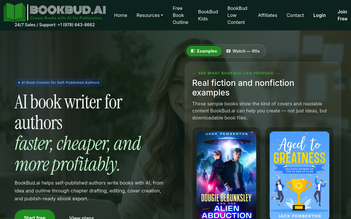 Screenshot di BookBud.ai