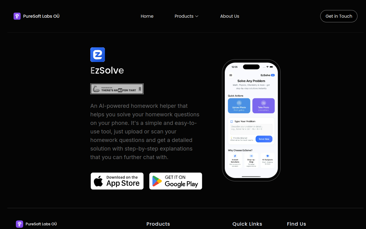 Screenshot di EzSolve