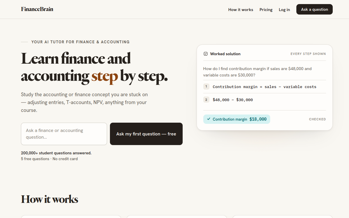 Screenshot di Finance Brain