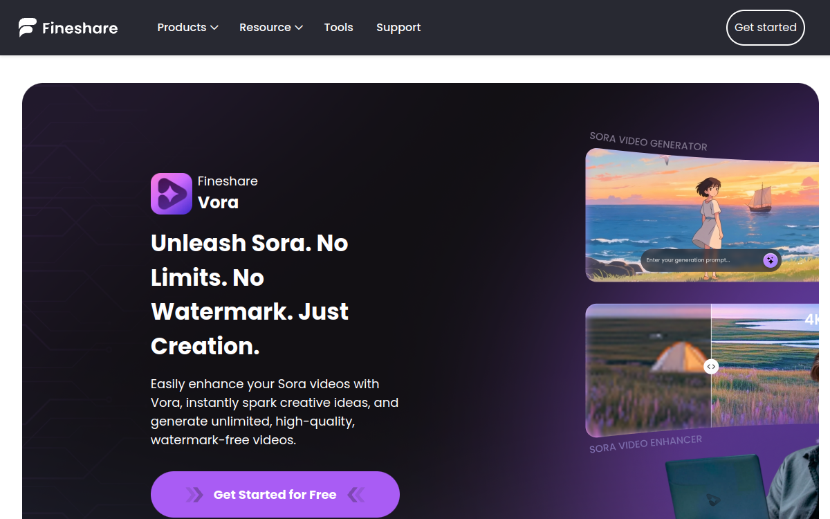 Screenshot di Fineshare