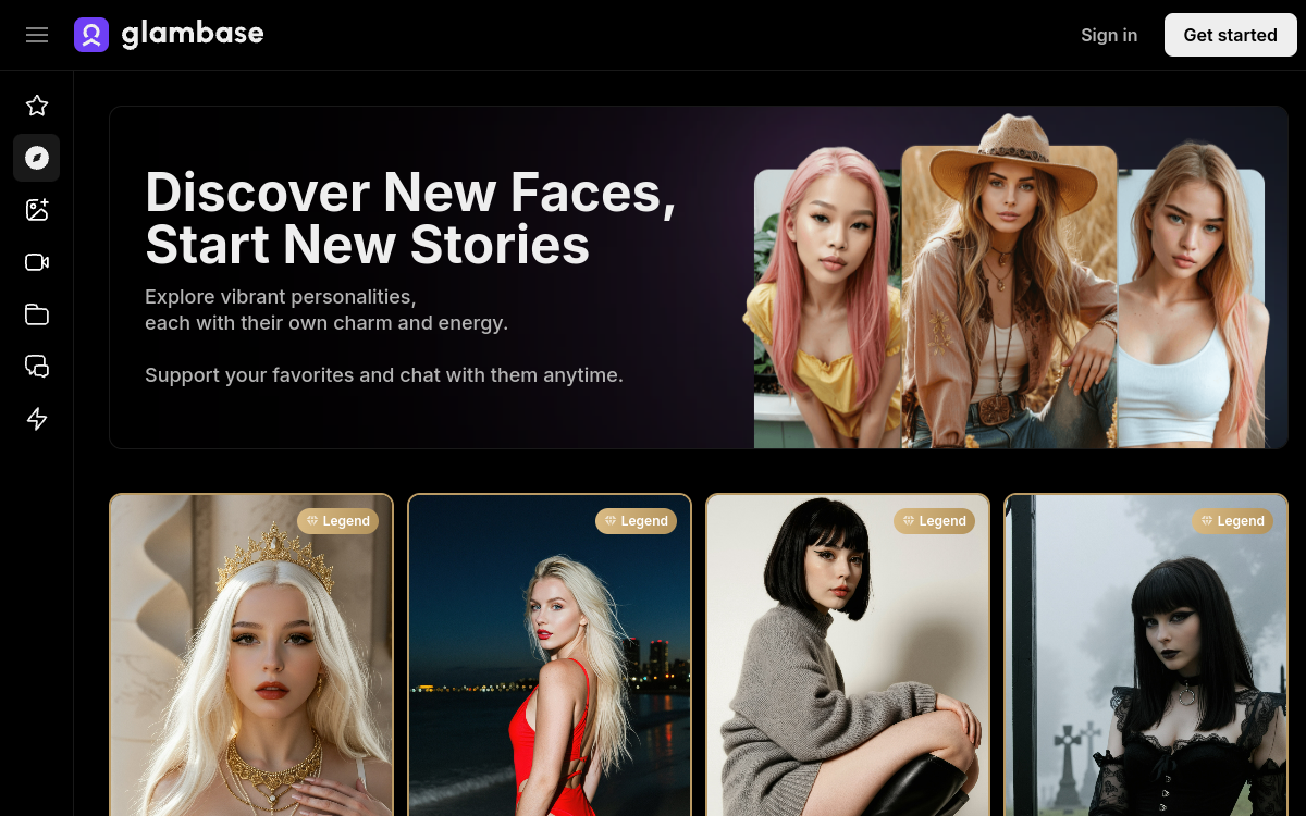 Screenshot di Glambase