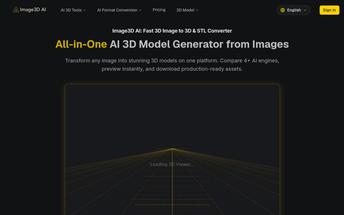 Screenshot di Image3D AI