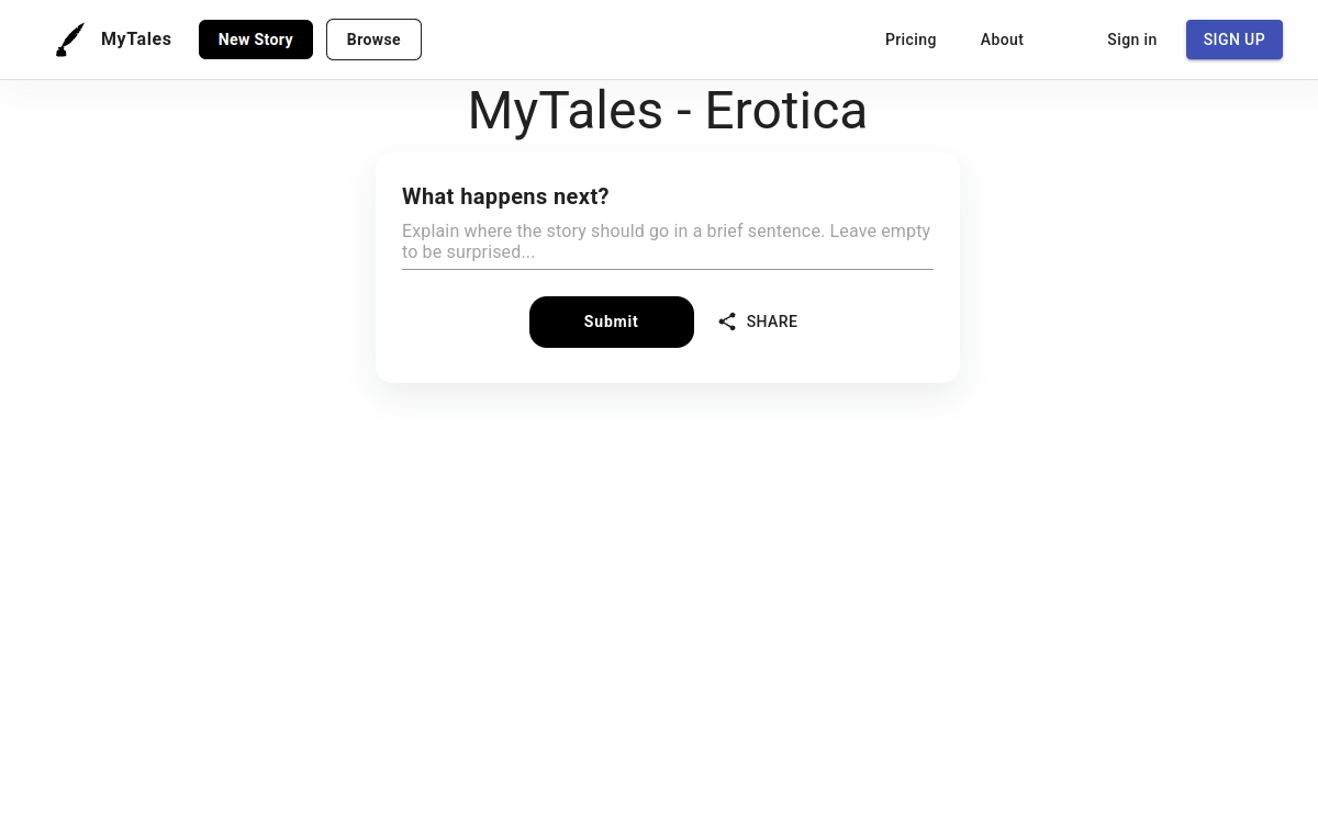 Screenshot di MyTales