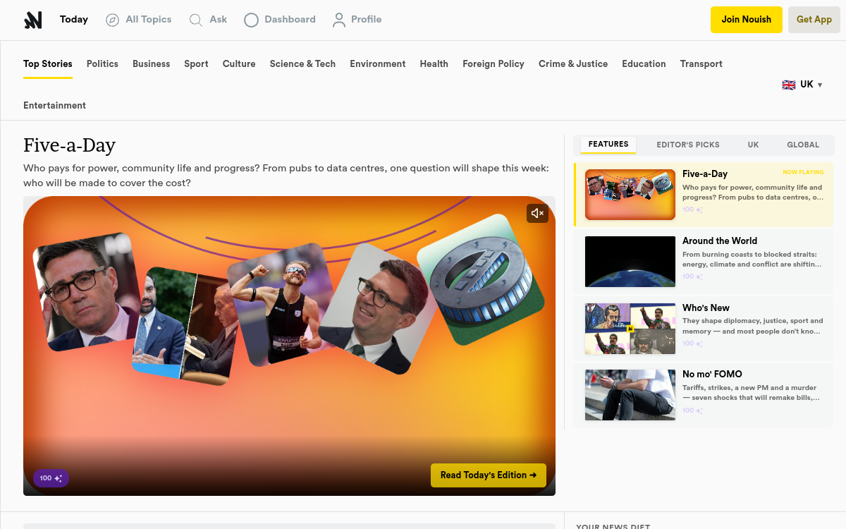 Screenshot di Nourish