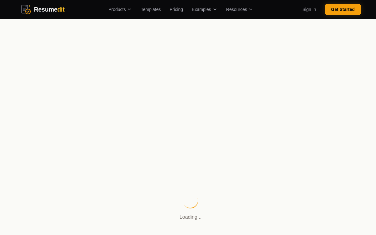 Screenshot di ResumEdit