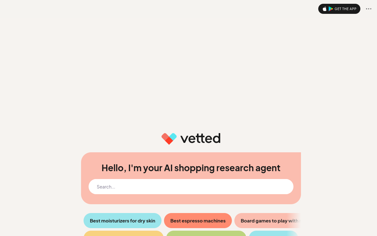 Screenshot di Vetted