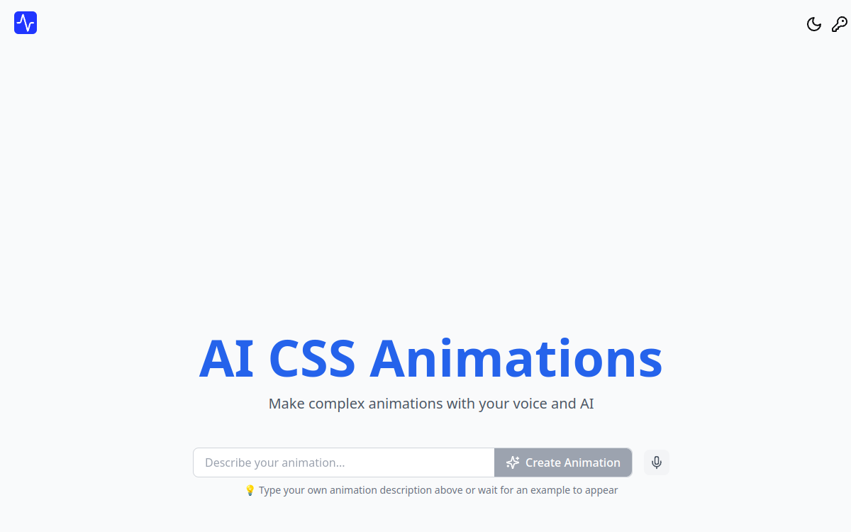 Screenshot di AI CSS Animations