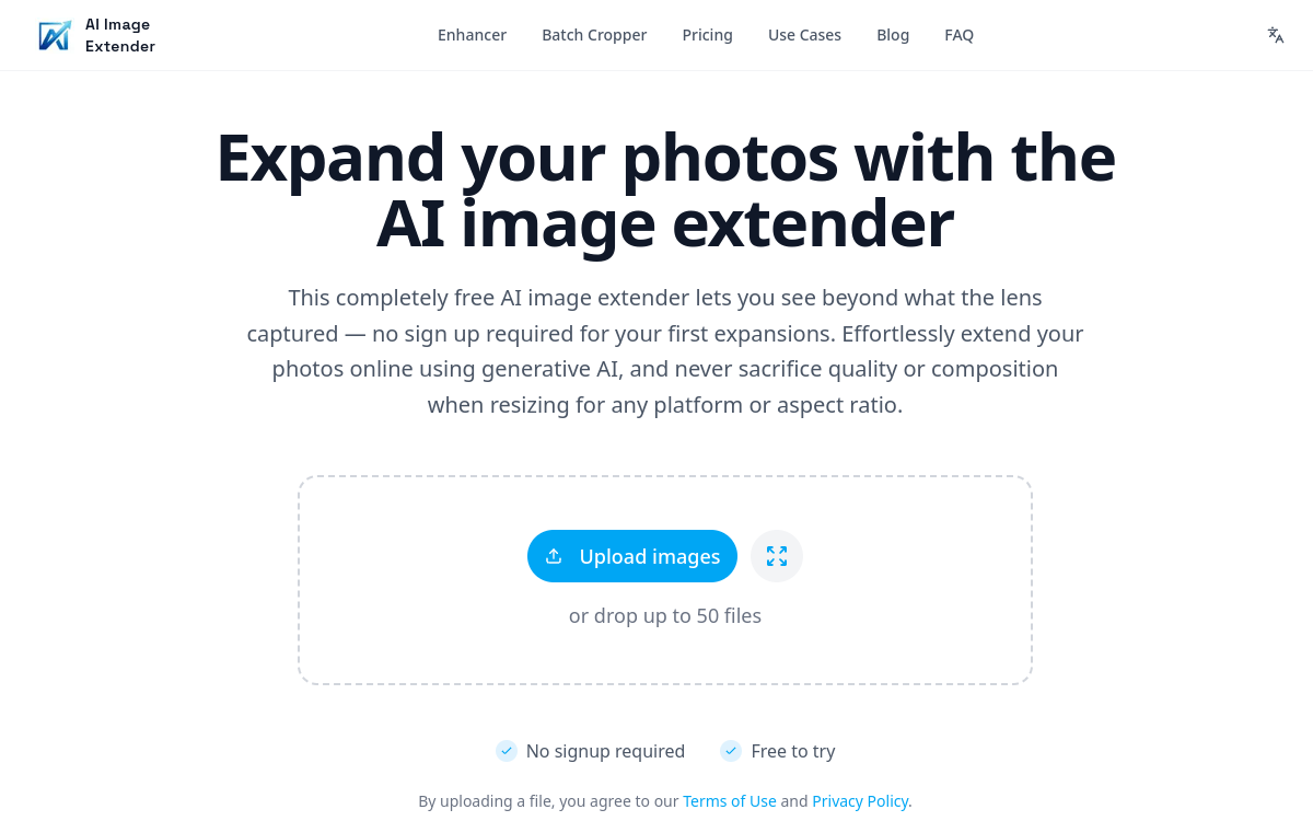 Screenshot di AI Image Extender