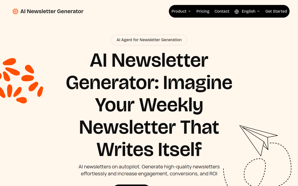 Screenshot di AI Newsletter Generator