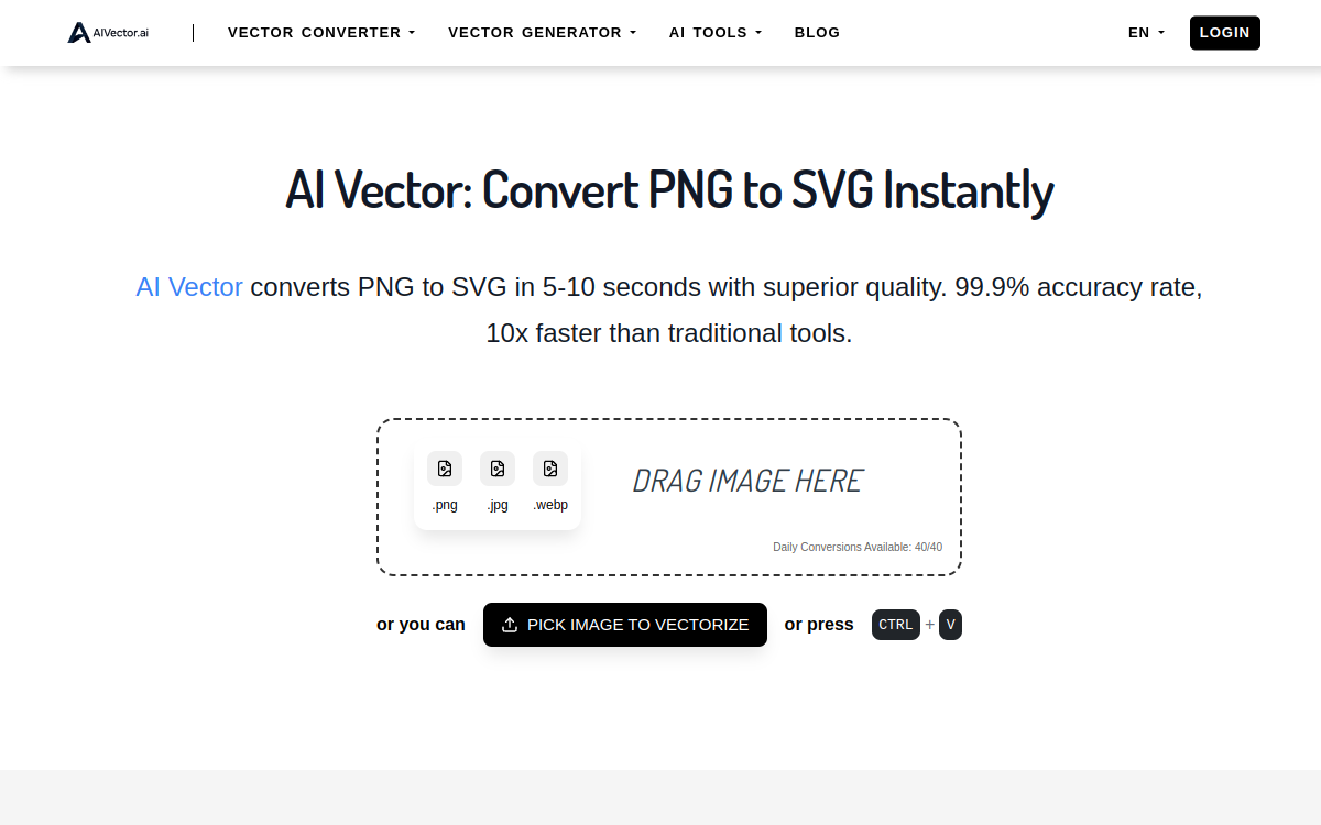 Screenshot di AiVector