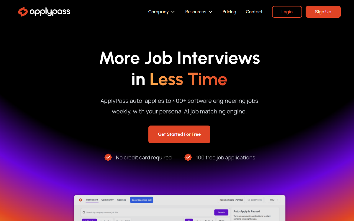 Screenshot di ApplyPass