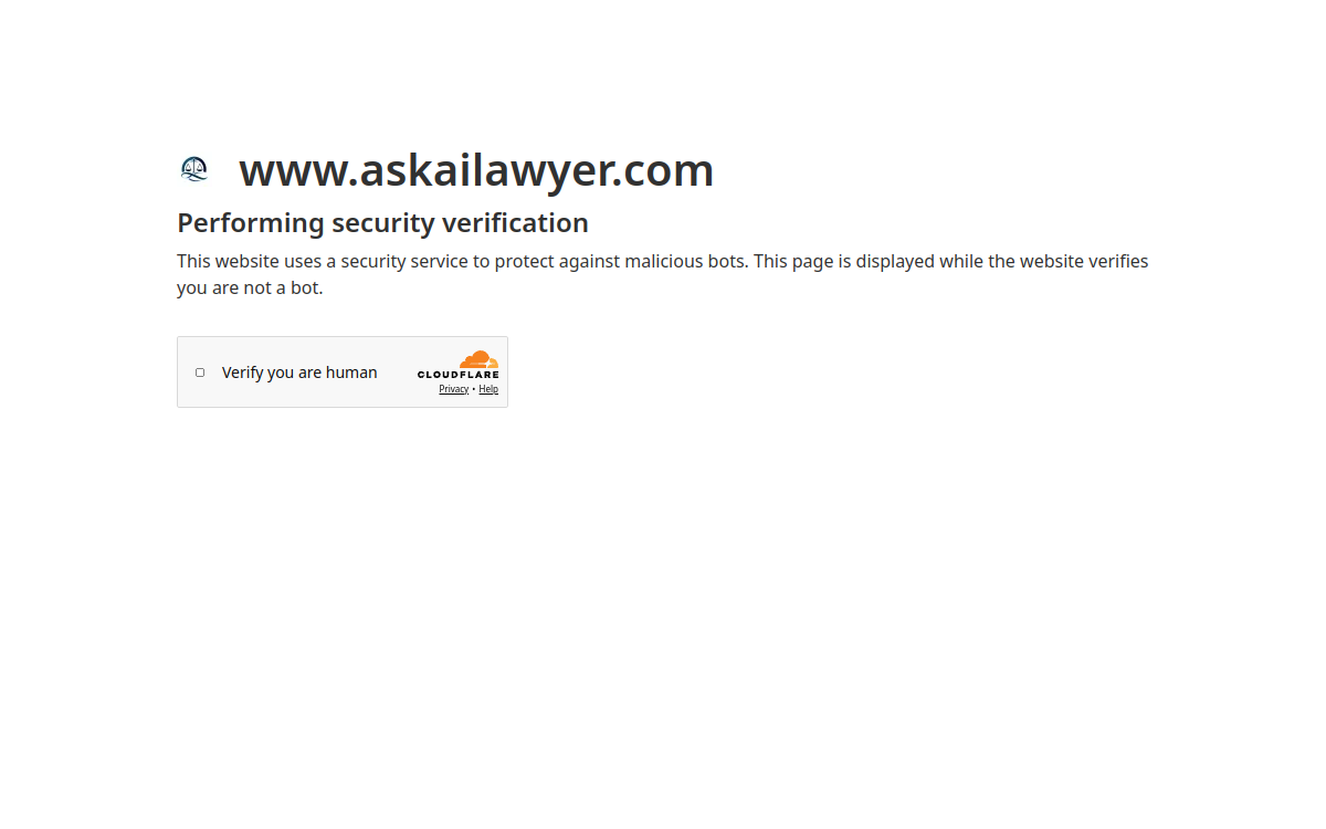 Screenshot di Ask AI Lawyer